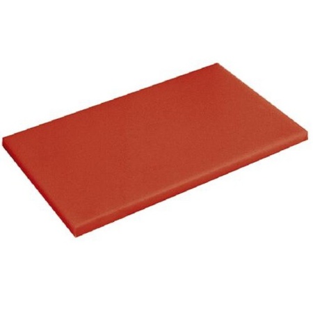 Пластиковая доска разделочная 40х60 (красный)