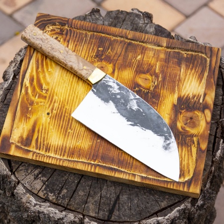 Сербский Шеф (ручная работа) нож K340, стабилизированное дерево