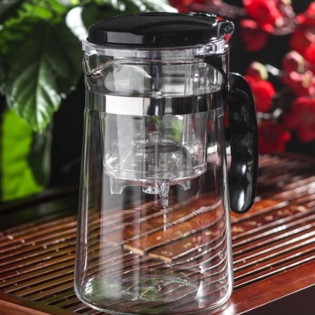Чайник стеклянный заварочный "Мантана" с пластиковым ситом