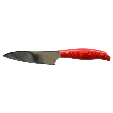 Овощной кухонный нож H-58 с красной ручкой