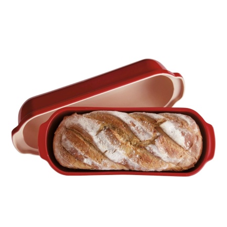 Форма для выпечки итальянского хлеба от Emile Henry (гранат)