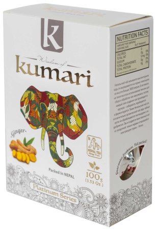 Чай чёрный крупнолистовой Kumari с имбирем 100г