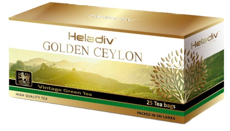Чай в пакетиках черный Heladiv Golden Ceylon Vintage Green, 25 шт