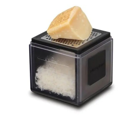 Терка-куб для сыра Microplane с ёмкостью (черная)