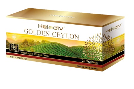 Чай в пакетиках черный Heladiv Golden Ceylon Vintage Black, 25 шт